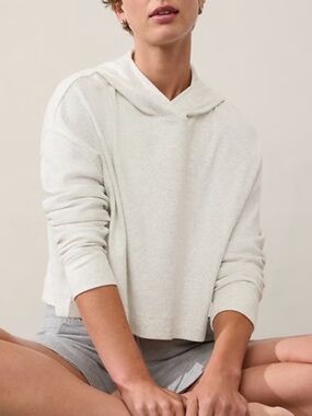 NWT- Lightweight Athleta Presence Hoodie Sz S Heather Gray